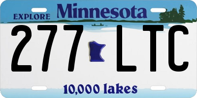 MN license plate 277LTC