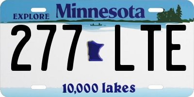 MN license plate 277LTE
