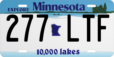 MN license plate 277LTF