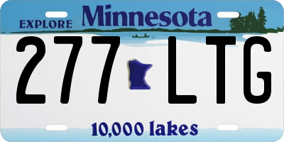 MN license plate 277LTG