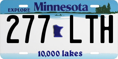 MN license plate 277LTH