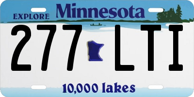 MN license plate 277LTI