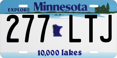 MN license plate 277LTJ