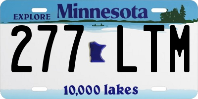 MN license plate 277LTM
