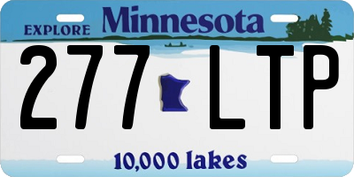 MN license plate 277LTP
