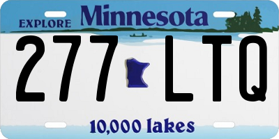MN license plate 277LTQ