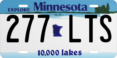 MN license plate 277LTS