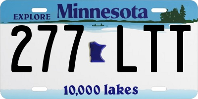 MN license plate 277LTT
