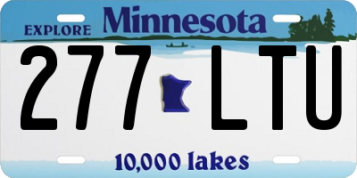 MN license plate 277LTU