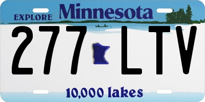 MN license plate 277LTV