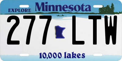 MN license plate 277LTW