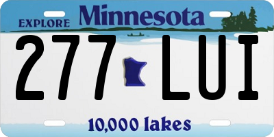 MN license plate 277LUI