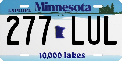 MN license plate 277LUL
