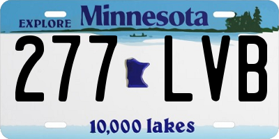 MN license plate 277LVB