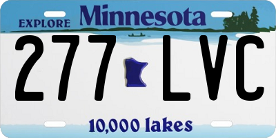 MN license plate 277LVC
