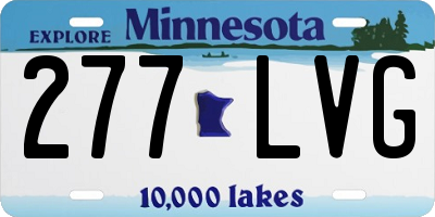 MN license plate 277LVG