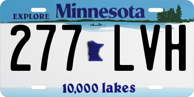 MN license plate 277LVH