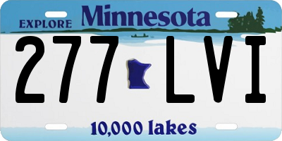 MN license plate 277LVI
