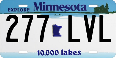 MN license plate 277LVL