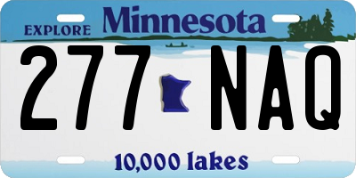 MN license plate 277NAQ