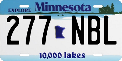 MN license plate 277NBL