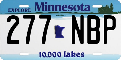 MN license plate 277NBP