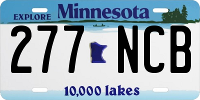 MN license plate 277NCB