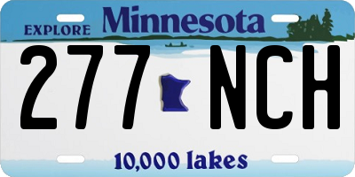 MN license plate 277NCH