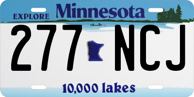 MN license plate 277NCJ