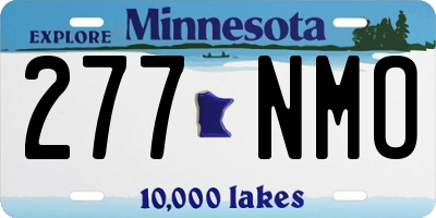 MN license plate 277NMO