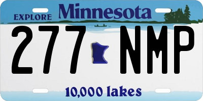 MN license plate 277NMP