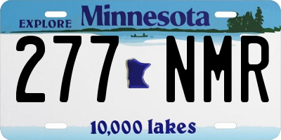 MN license plate 277NMR
