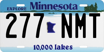 MN license plate 277NMT