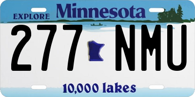 MN license plate 277NMU
