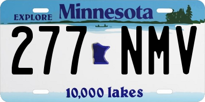 MN license plate 277NMV