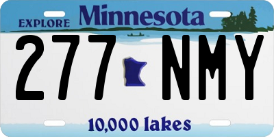 MN license plate 277NMY