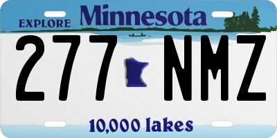 MN license plate 277NMZ