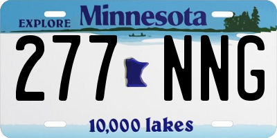 MN license plate 277NNG