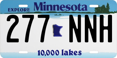 MN license plate 277NNH