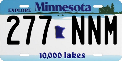 MN license plate 277NNM