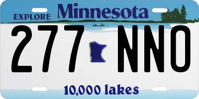 MN license plate 277NNO
