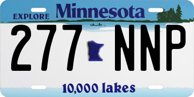 MN license plate 277NNP