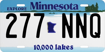 MN license plate 277NNQ