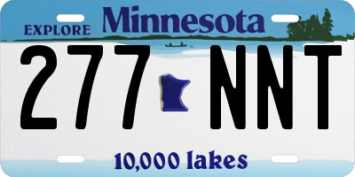 MN license plate 277NNT