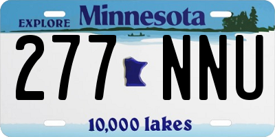 MN license plate 277NNU