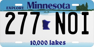MN license plate 277NOI