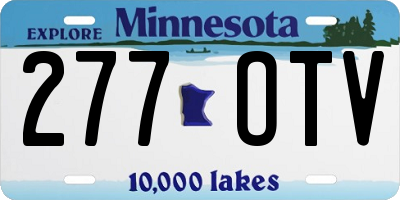 MN license plate 277OTV