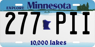 MN license plate 277PII