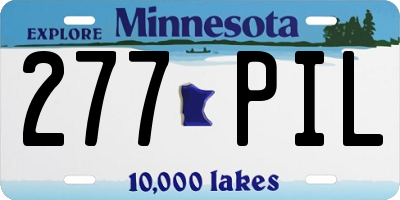 MN license plate 277PIL