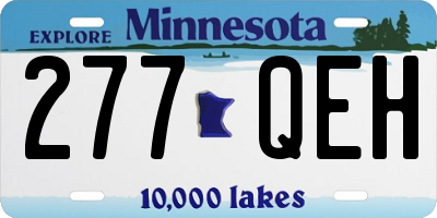 MN license plate 277QEH